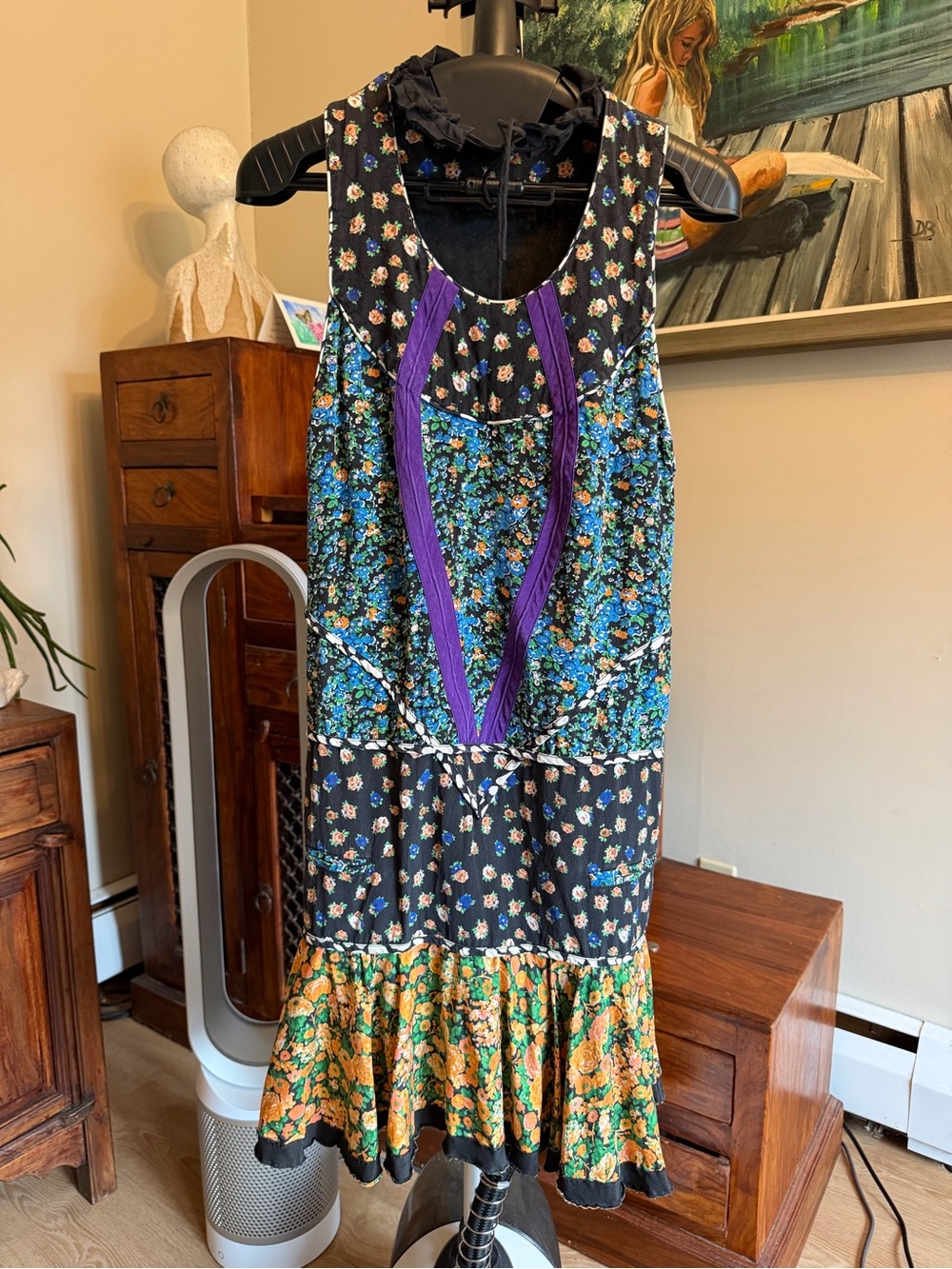 Coach 100%Silk Floral Patchwork Midi Dress
Great condition